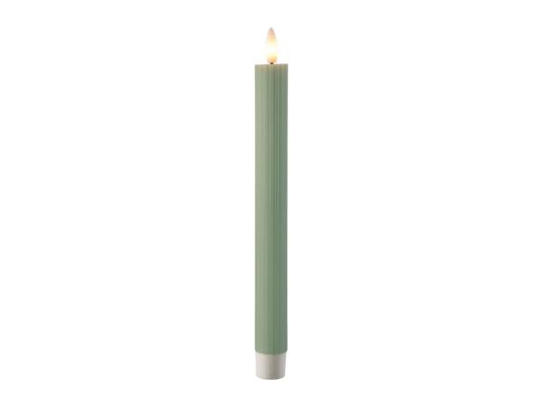 Livarno Home LED Real Wax Candles - 2 Pack - Green