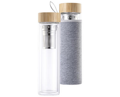 CROFTON(R) 
 BOUTEILLE EN VERRE AVEC FILTRE ET BOUCHON EN BAMBOU