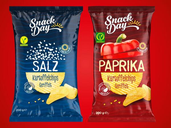 Chips geriffelt