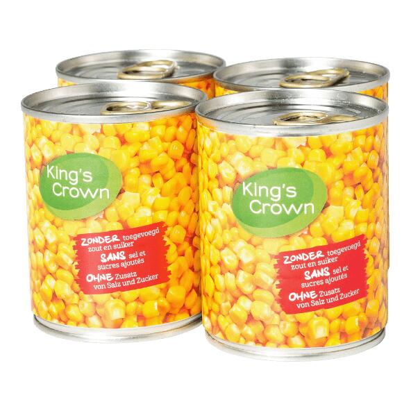 KING'S CROWN(R) Zoete maïs, 4-pack