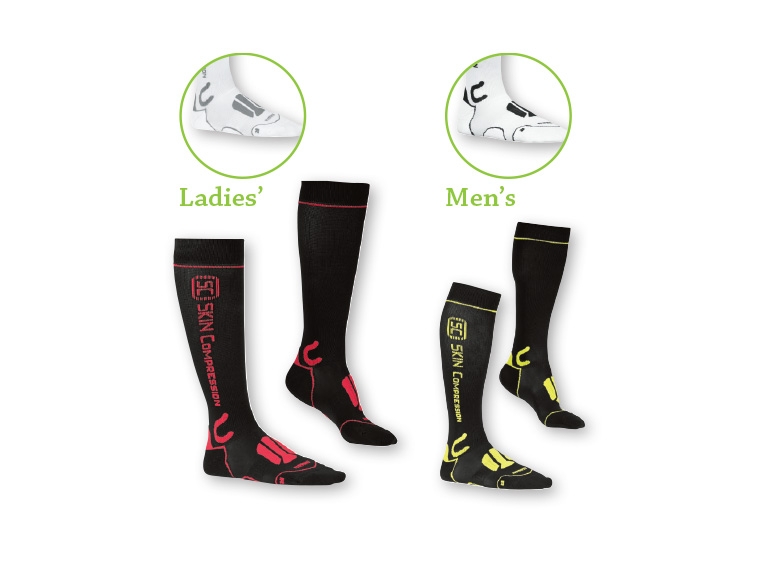 Crivit(R) Ladies' or Men's Skin Compression Running Socks
