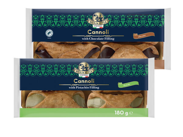 Cannoli med fyllning