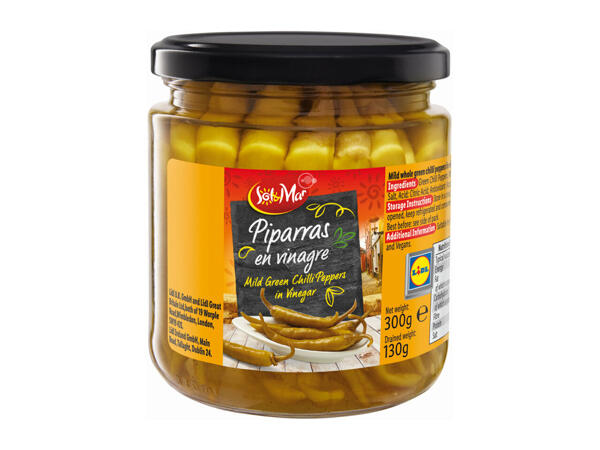 Sol & Mar Mild Green Chilli Peppers