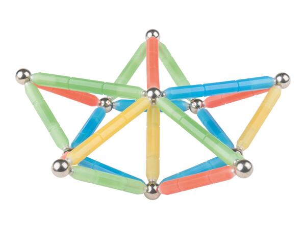 Lupilu Glow in the Dark Magnetic Building Set - 56 Pieces