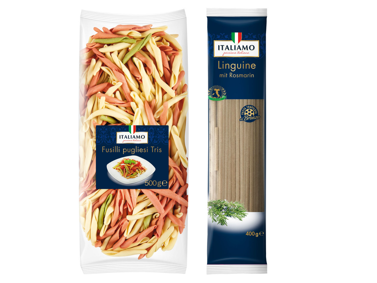 ITALIAMO Maccheroni al ferretto/Fusilli pugliesi Tris oder Linguine