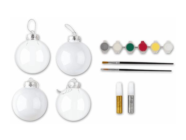 Weihnachtskugeln-Mal-/Bastelset
