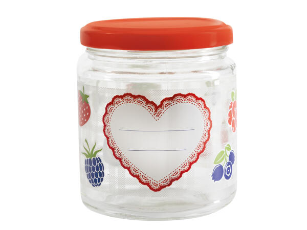 Bedrucktes Einmachglas