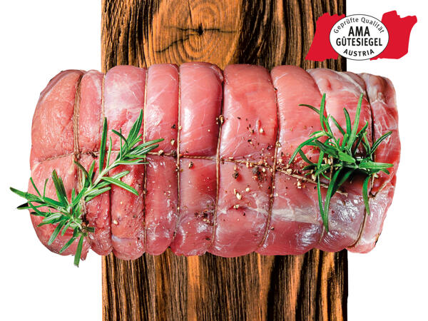 Frischer Kalbs-Rollbraten aus Tirol