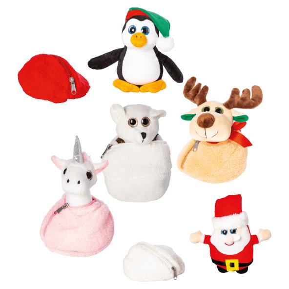 Boule de Noël avec peluche