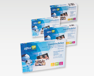 Feuilles plastifiées OFFICE