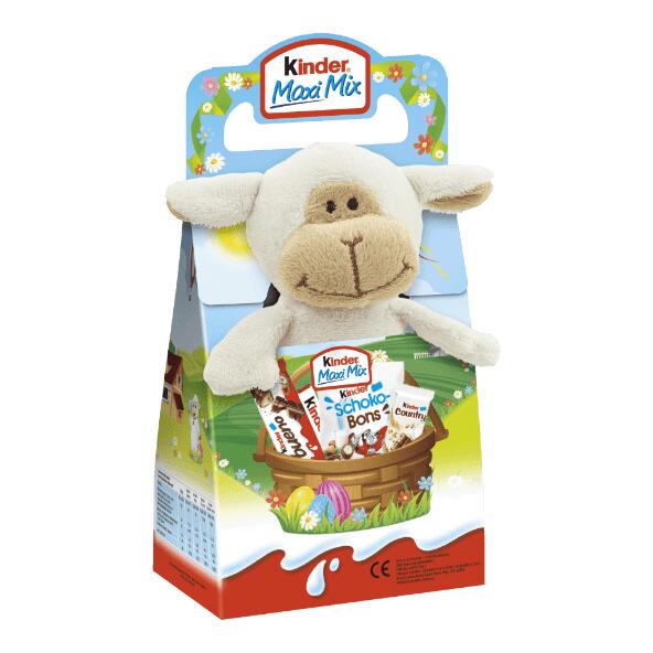 KINDER(R) 				Osterkuscheltier mit Schokolade