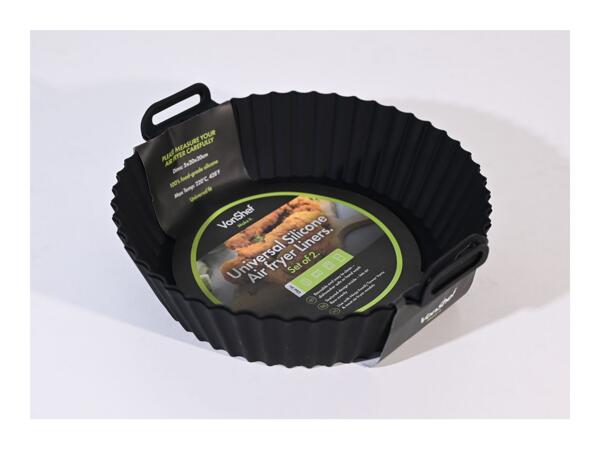 Round Silicone Air Fryer Liner - Set of 2