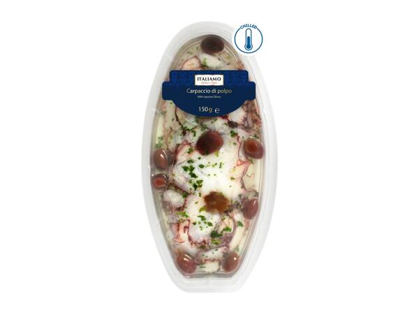 Octopus Carpaccio With Leccino Olives