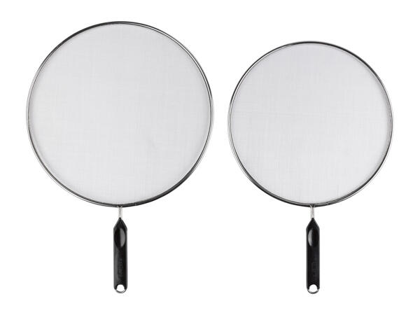 Ernesto Stainless Steel Splatter Guard Set / Steamer Basket/ Funnel