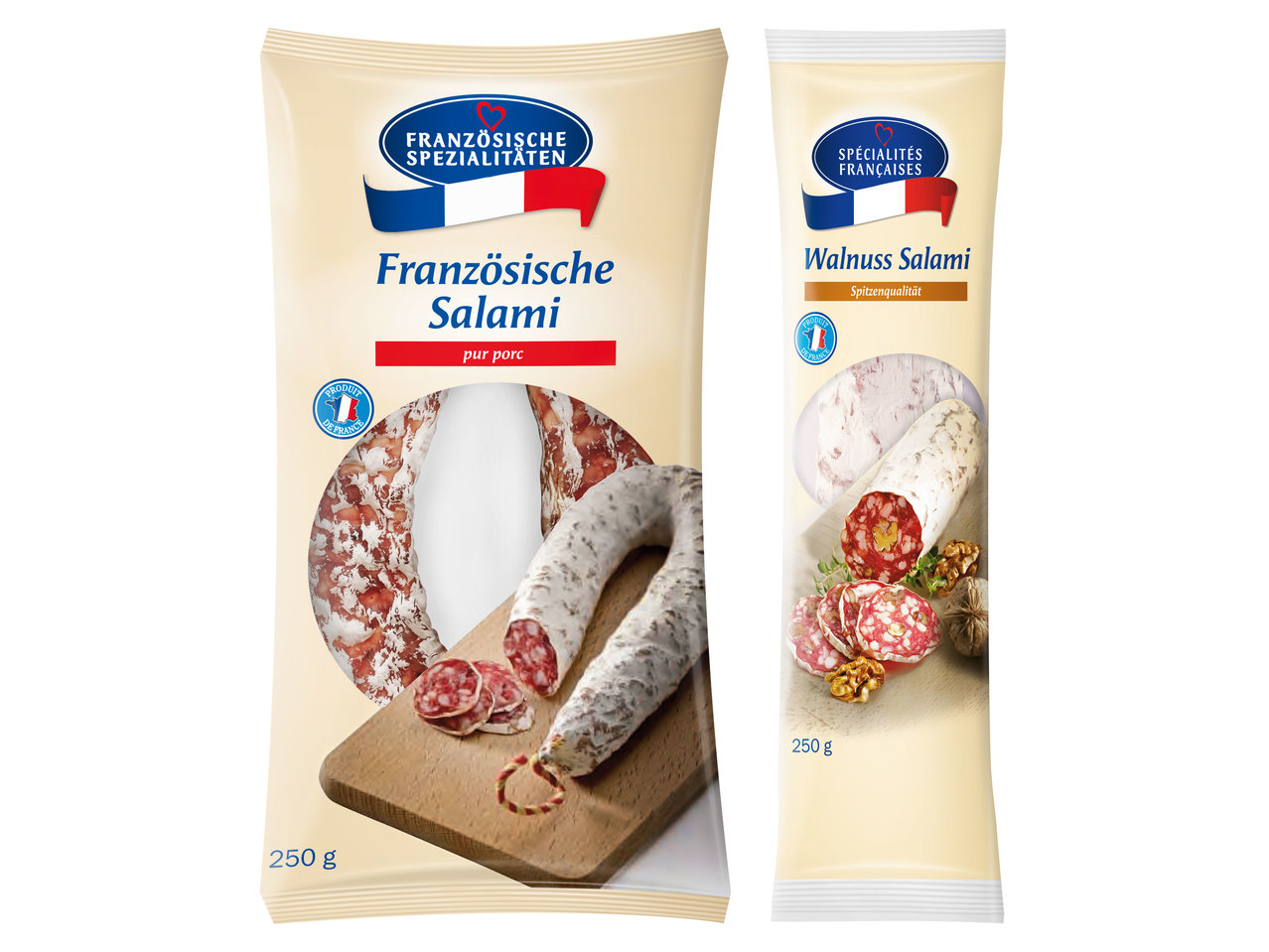 FRANZÖSISCHE SPEZIALITÄTEN Ringsalami/Walnuss-Salami