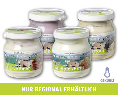 GRAUBÜNDEN JOGURT Engadiner Premium Vollmilch-Fruchtjoghurt