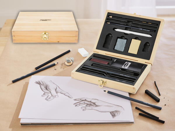 Set de fusains, 26 pièces