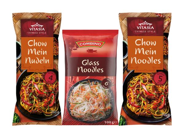 Chow Mein Nudeln oder Glasnudeln