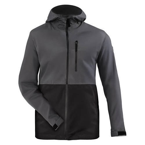 Men's Rain Jacket - Gray, L