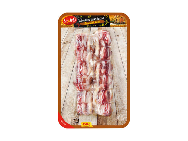 Dattes enrobées de lard