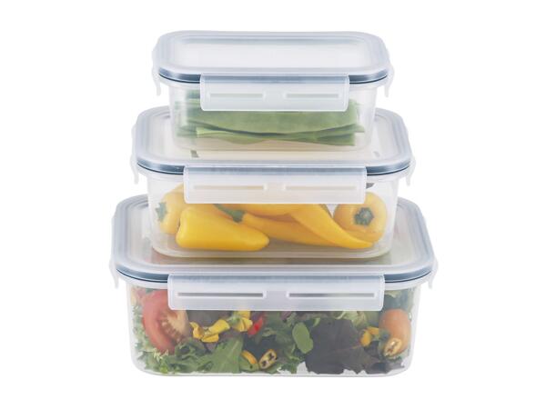 Silvercrest Rectangular Food Storage Container Set - 3 Pieces