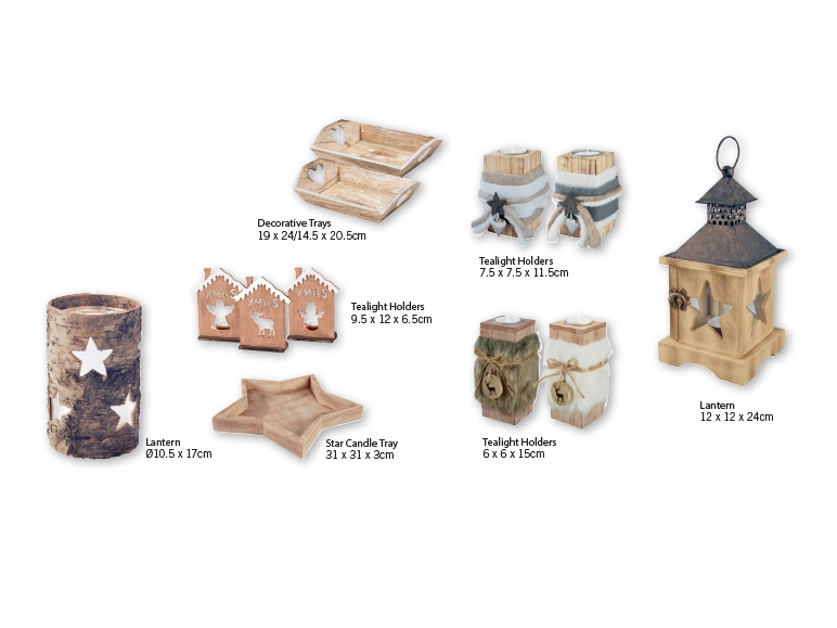 MELINERA(R) Wooden Christmas Decoration