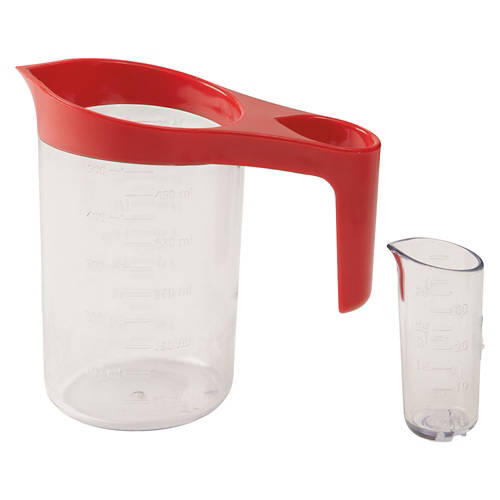 2 Pack Dual Measuring Cups, Red