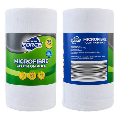 Microfibre Cloth On Roll 75 Pack
