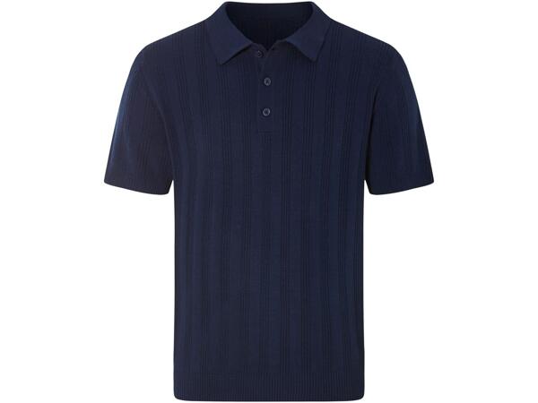 Men's knitted polo shirt