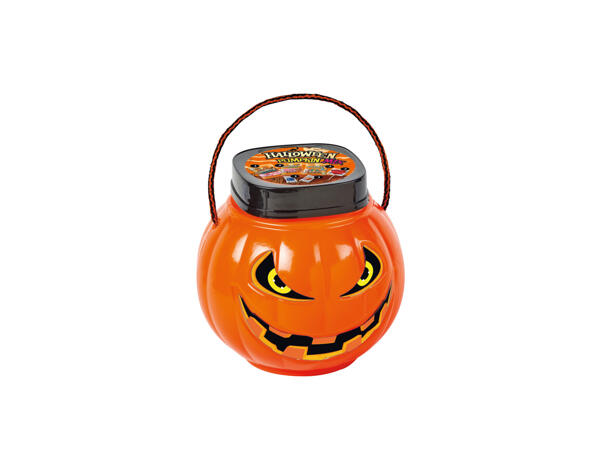 Halloween-hink med skum- & gelégodis