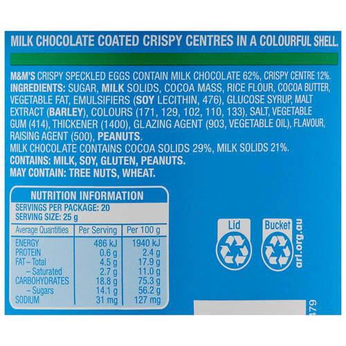 Crispy Speckled Eggs Bucket 500g