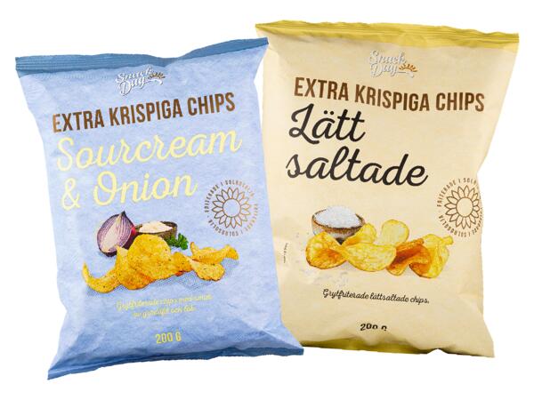 Grytfriterade chips