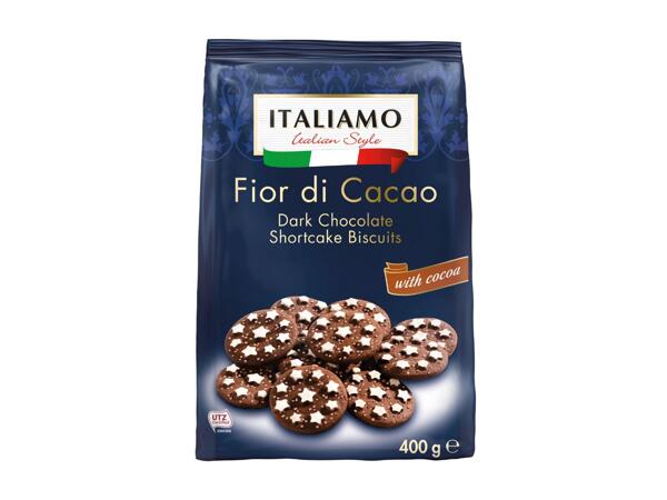 Dark Chocolate Shortcake Biscuits