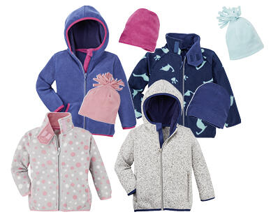 IMPIDIMPI KLEINKINDER-FLEECEJACKE MIT MÜTZE