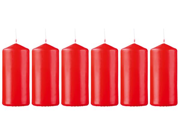 Scented Candle In Glass Jar or Christmas Pillar Candles, 2, 4 or 6 Pieces