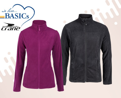 WE LOVE BASICS Damen-/Herren-Mikrofleece-Jacke