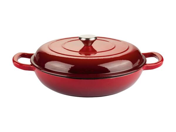Cast Iron Shallow Casserole Dish
