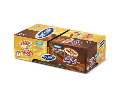 YoCrunch Snickers and Twix Yogurt Multipack
