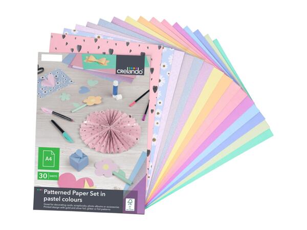 Crelando Patterned Paper Set - 30 Sheets