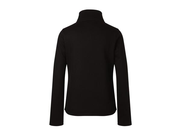 CRIVIT Ladies' Black Knitted Fleece Jacket