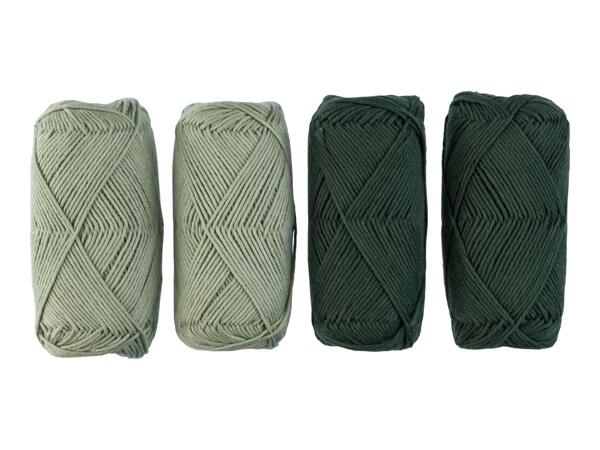 Crelando Cotton Yarn Set - Coaster Crochet Set