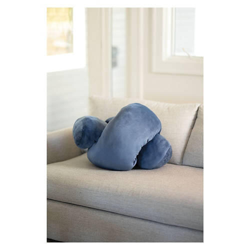9" x 82" Giant Knot Pillow, Denim Blue