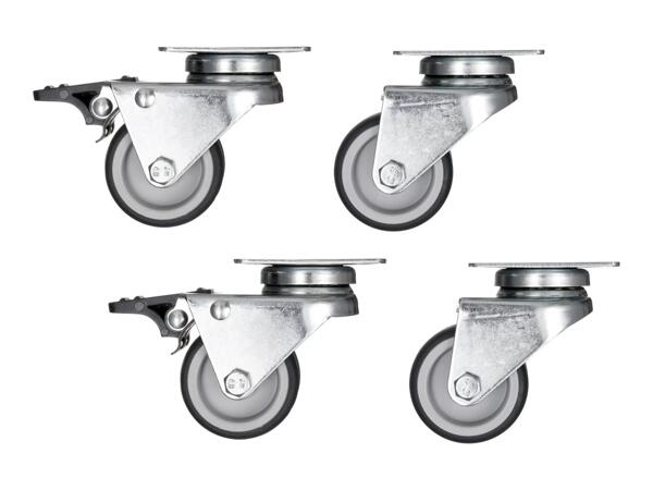 Parkside Dual Wheel Castors - 4 Pack