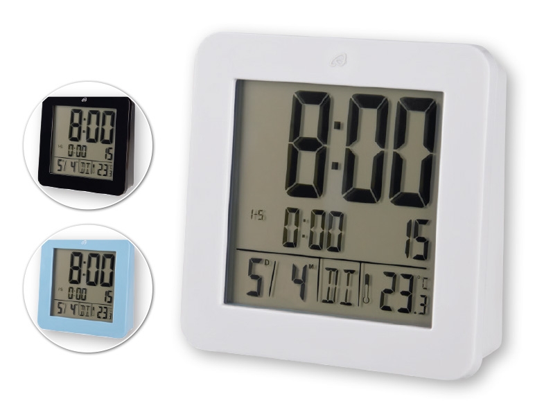 AURIOL LCD Radio-Controlled Alarm Clock