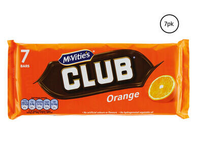McVitie's Club Orange 7pk/154g