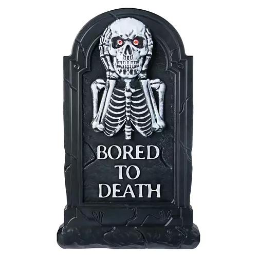Indoor/Outdoor LED Tombstone - Bored to Death