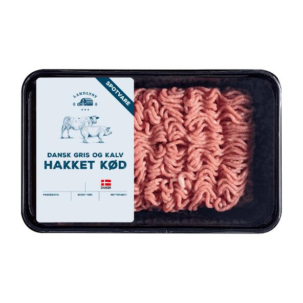 LANDLYST Hakket kød af dansk gris og kalv