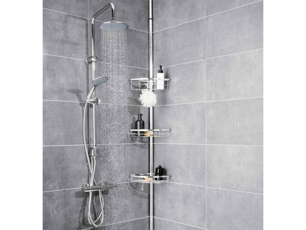 LIVARNO HOME(R) Teleskopstang med hylder