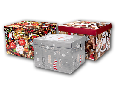 Boîte de rangement pour boules de Noël