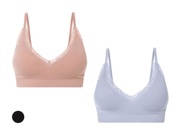 Brassière côtelée